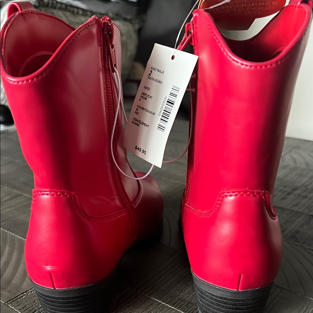 Kids Red Star Boots - Picture 3 of 4
